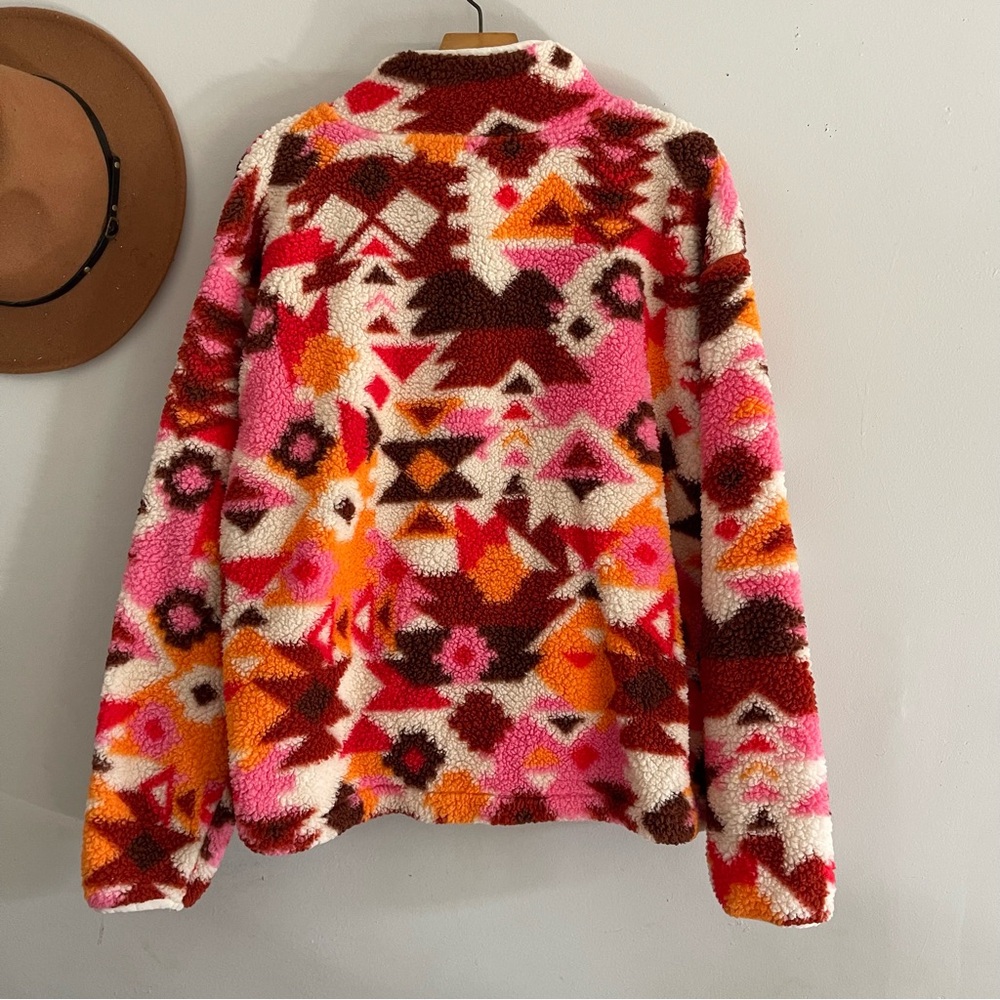 Colorful Geometric Pattern Women's pullover 2x - Picture 3 of 4